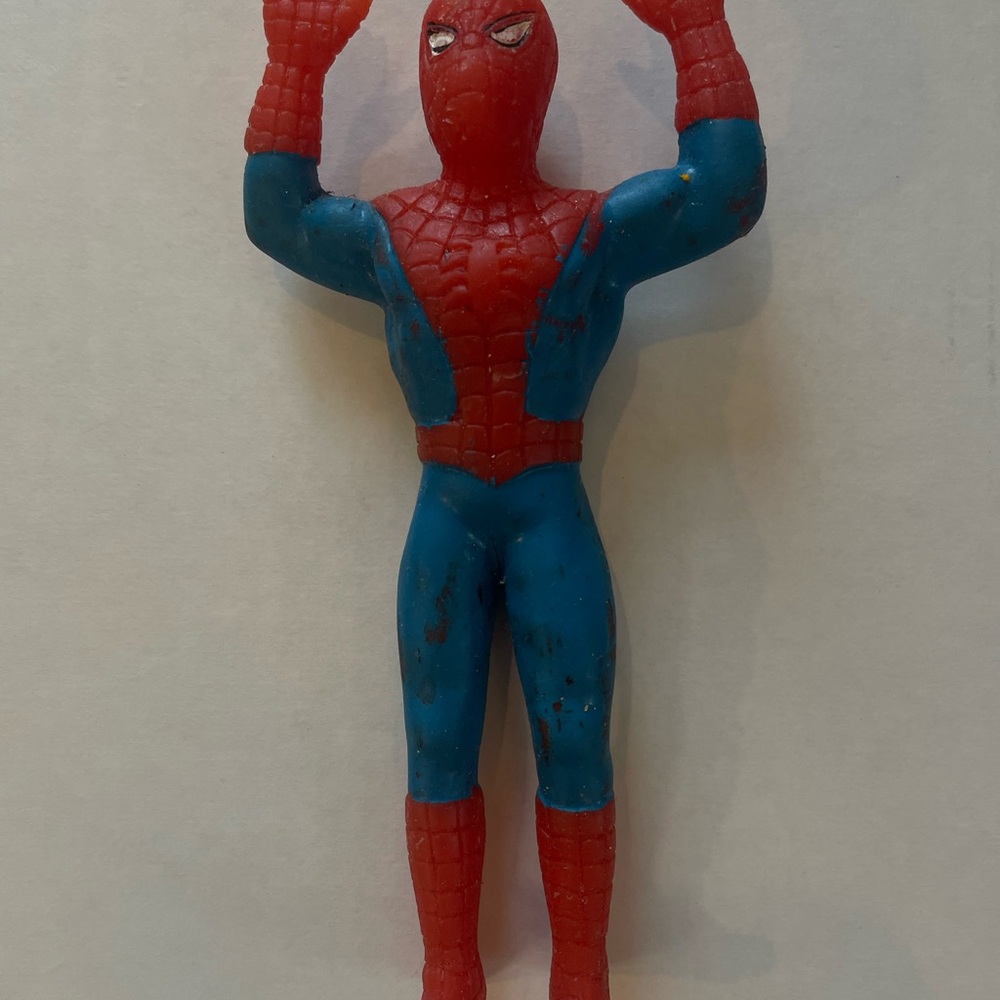 Spider-Man Action Figure - Red and Blue rubber 1973